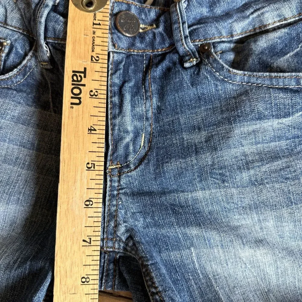 Indigo Rein Women's/Junior 5 Jean Shorts Stretch Denim with Leg Cuff 5 Pocket‎